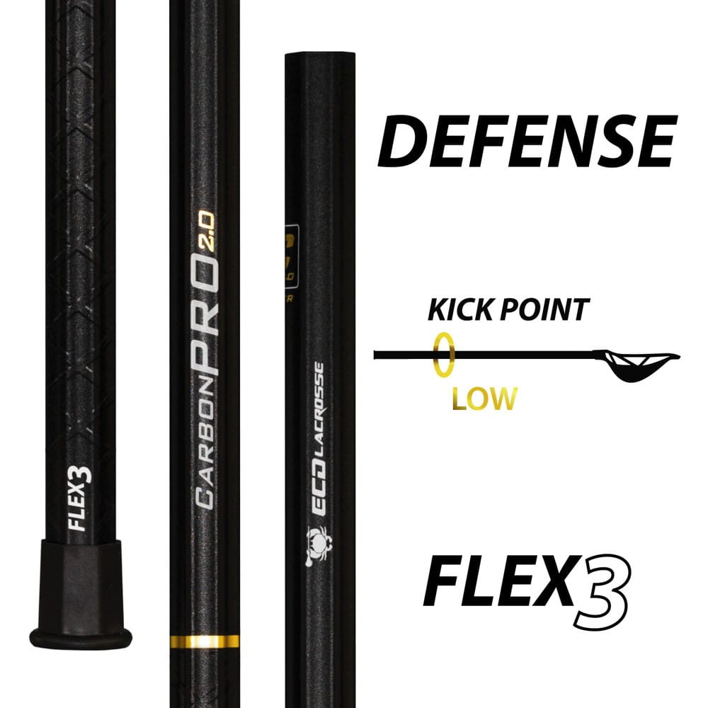 ECD CARBON PRO 2.0 Defense Lacrosse Shaft Bar Down Lacrosse