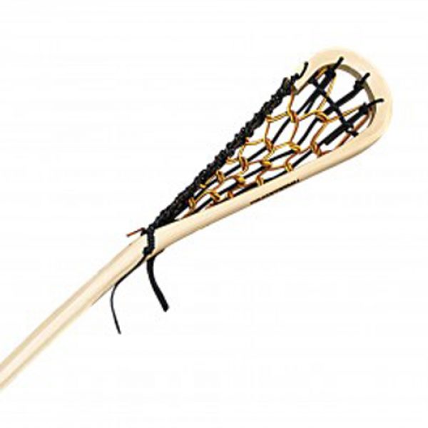 Traditional Lacrosse Mini Cradle Wooden Lacrosse Stick Bootlace