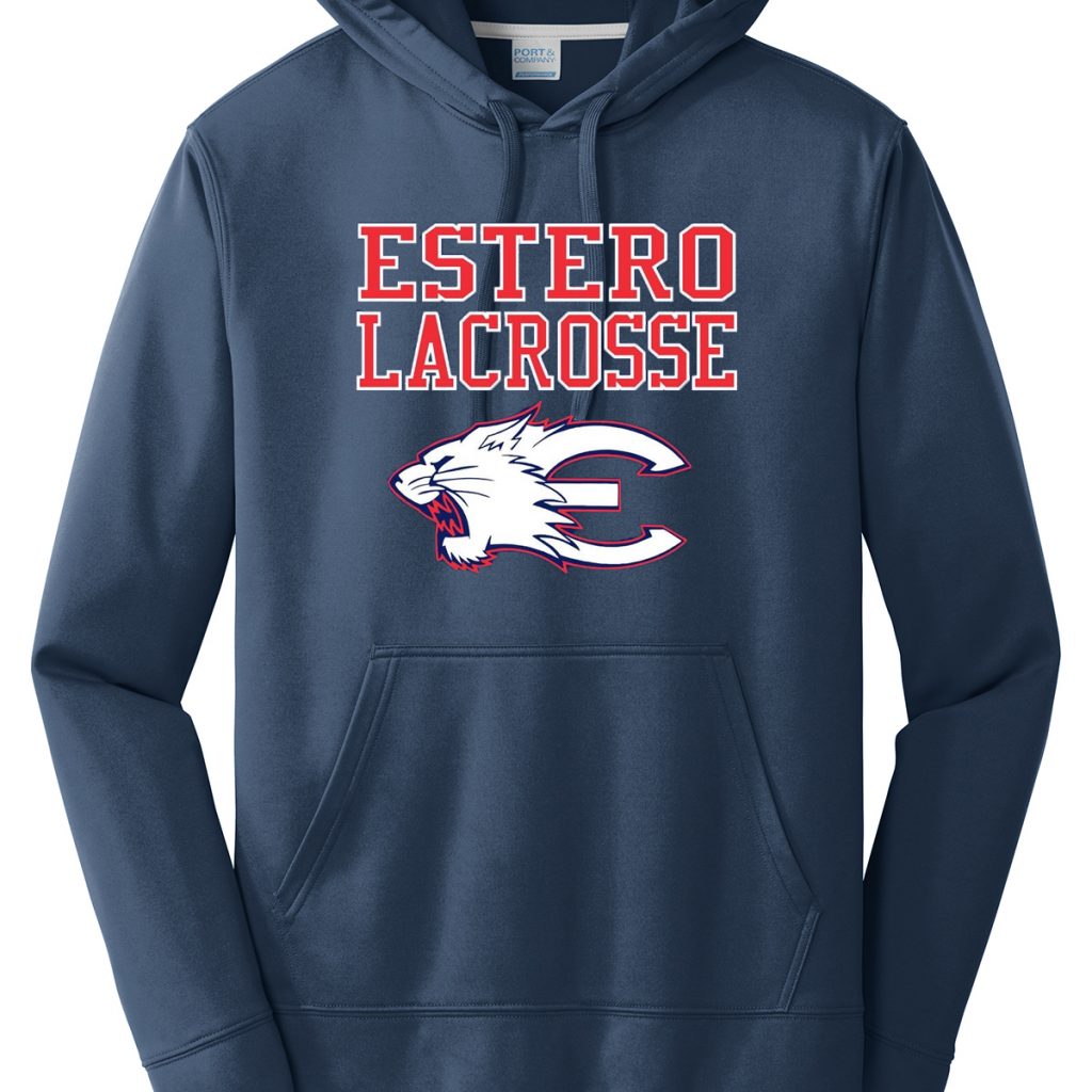 Estero Lacrosse Hoodie Navy Bar Down Lacrosse