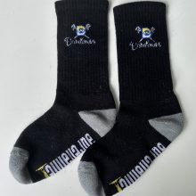Bardown Custom Mesh Top Socks Solid Black